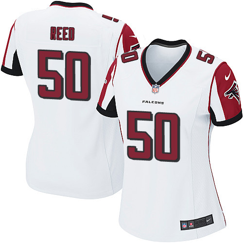 Women's Nike Atlanta Falcons #50 Brooks Reed Game White NFL Jersey