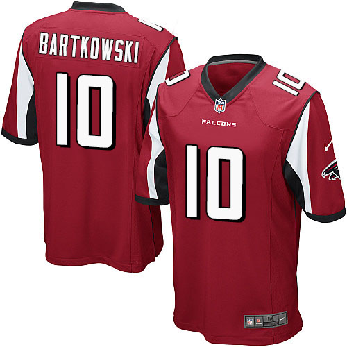 Men's Nike Atlanta Falcons #10 Steve Bartkowski Game Red Team Color NFL Jersey