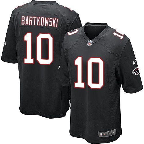 Men's Nike Atlanta Falcons #10 Steve Bartkowski Game Black Alternate NFL Jersey