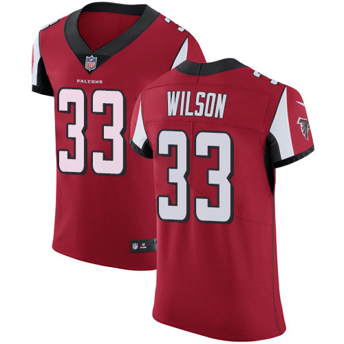 Men's Nike Atlanta Falcons #33 Blidi Wreh-Wilson Red Team Color Vapor Untouchable Elite Player NFL Jersey