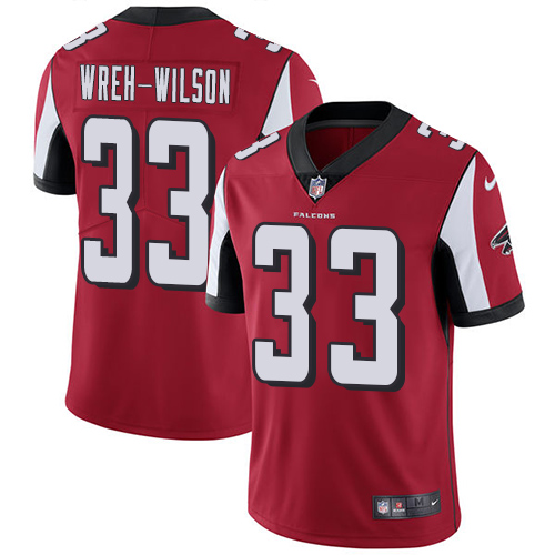 Men's Nike Atlanta Falcons #33 Blidi Wreh-Wilson Red Team Color Vapor Untouchable Limited Player NFL Jersey