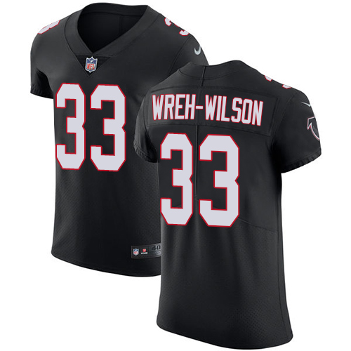 Men's Nike Atlanta Falcons #33 Blidi Wreh-Wilson Black Alternate Vapor Untouchable Elite Player NFL Jersey
