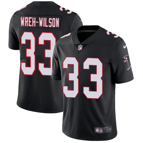 Men's Nike Atlanta Falcons #33 Blidi Wreh-Wilson Black Alternate Vapor Untouchable Limited Player NFL Jersey