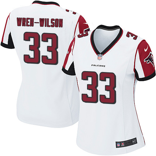 Women's Nike Atlanta Falcons #33 Blidi Wreh-Wilson Game White NFL Jersey