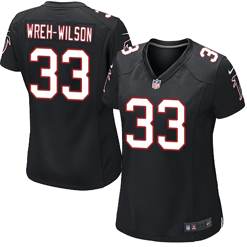 Women's Nike Atlanta Falcons #33 Blidi Wreh-Wilson Game Black Alternate NFL Jersey