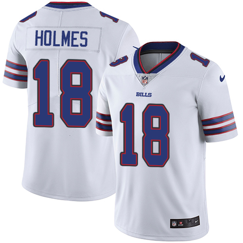 Men's Nike Buffalo Bills #18 Andre Holmes White Vapor Untouchable Limited Player NFL Jersey