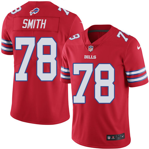 Men's Nike Buffalo Bills #78 Bruce Smith Limited Red Rush Vapor Untouchable NFL Jersey