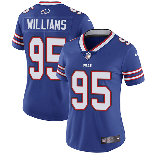Women's Nike Buffalo Bills #95 Kyle Williams Royal Blue Team Color Vapor Untouchable Elite Player NFL Jersey