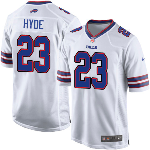 Men's Nike Buffalo Bills #23 Micah Hyde Game White NFL Jersey
