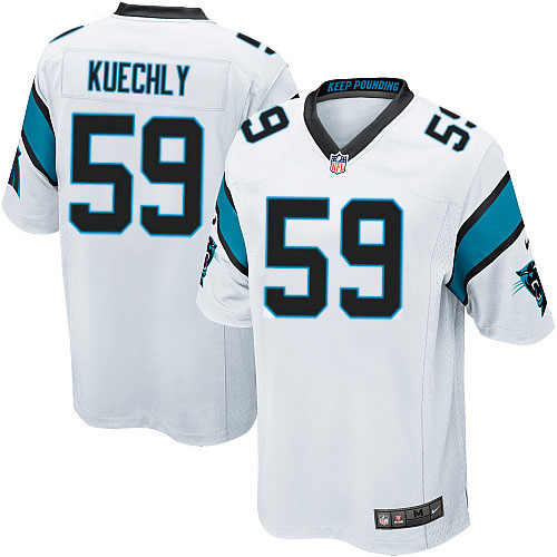 Men's Nike Carolina Panthers #59 Luke Kuechly Game White NFL Jersey
