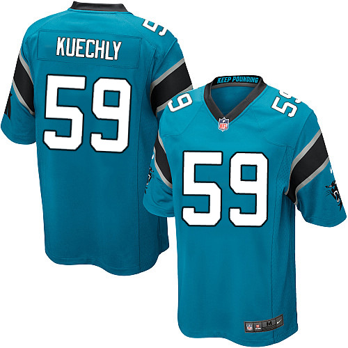 Men's Nike Carolina Panthers #59 Luke Kuechly Game Blue Alternate NFL Jersey