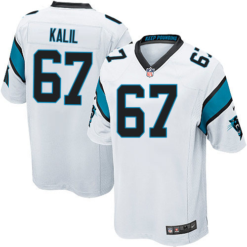 Men's Nike Carolina Panthers #67 Ryan Kalil Game White NFL Jersey