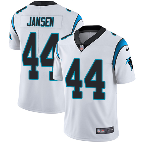 Men's Nike Carolina Panthers #44 J.J. Jansen White Vapor Untouchable Limited Player NFL Jersey