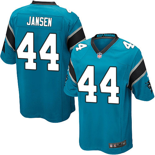 Men's Nike Carolina Panthers #44 J.J. Jansen Game Blue Alternate NFL Jersey