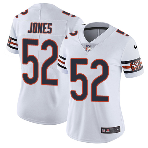 Women's Nike Chicago Bears #52 Christian Jones White Vapor Untouchable Limited Player NFL Jersey