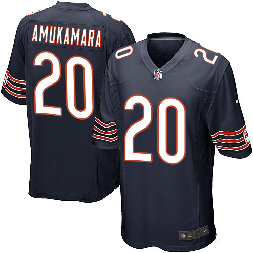 Men's Nike Chicago Bears #20 Prince Amukamara Game Navy Blue Team Color NFL Jersey
