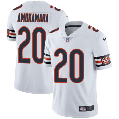 Men's Nike Chicago Bears #20 Prince Amukamara White Vapor Untouchable Limited Player NFL Jersey