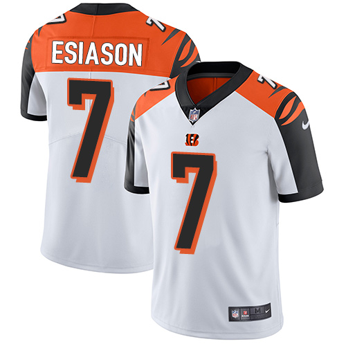 Youth Nike Cincinnati Bengals #7 Boomer Esiason White Vapor Untouchable Limited Player NFL Jersey