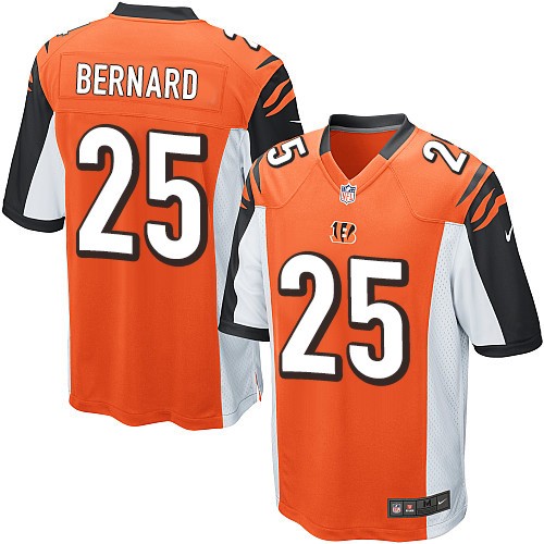 Men's Nike Cincinnati Bengals #25 Giovani Bernard Game Orange Alternate NFL Jersey