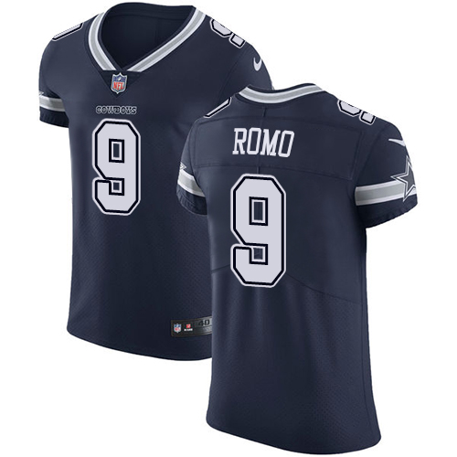 Men's Nike Dallas Cowboys #9 Tony Romo Navy Blue Team Color Vapor Untouchable Elite Player NFL Jersey