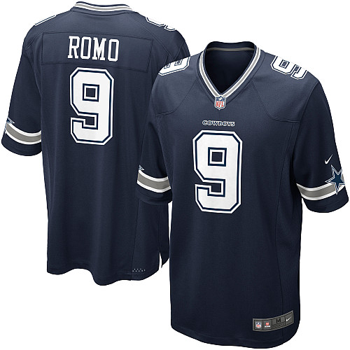 Men's Nike Dallas Cowboys #9 Tony Romo Game Navy Blue Team Color NFL Jersey