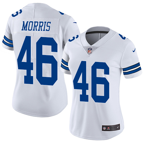 Women's Nike Dallas Cowboys #46 Alfred Morris White Vapor Untouchable Elite Player NFL Jersey