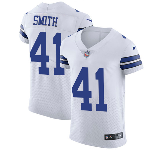 Men's Nike Dallas Cowboys #41 Keith Smith White Vapor Untouchable Elite Player NFL Jersey