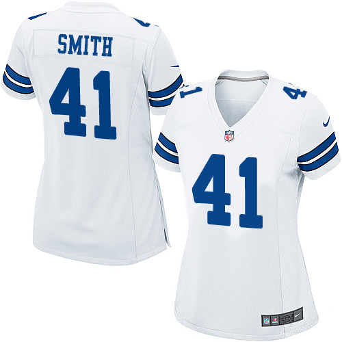Women's Nike Dallas Cowboys #41 Keith Smith Game White NFL Jersey