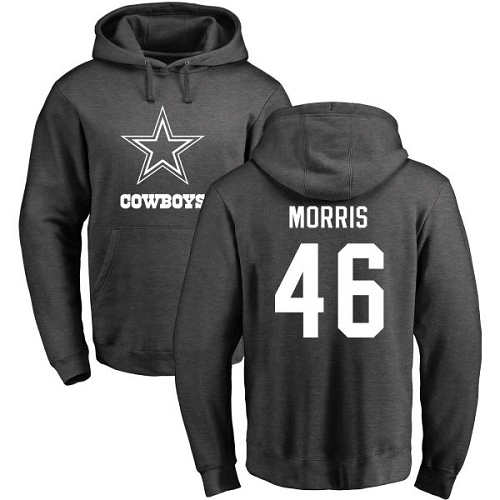 NFL Nike Dallas Cowboys #46 Alfred Morris Ash One Color Pullover Hoodie