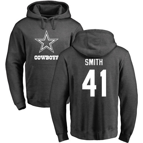 NFL Nike Dallas Cowboys #41 Keith Smith Ash One Color Pullover Hoodie