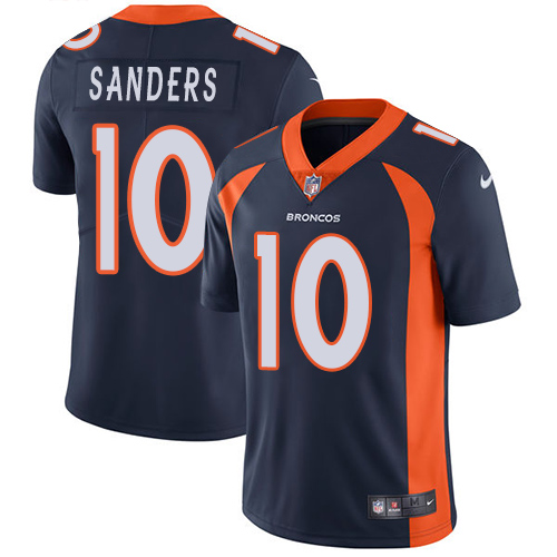 Men's Nike Denver Broncos #10 Emmanuel Sanders Navy Blue Alternate Vapor Untouchable Limited Player NFL Jersey