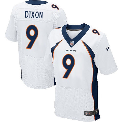 Men's Nike Denver Broncos #9 Riley Dixon Elite White NFL Jersey