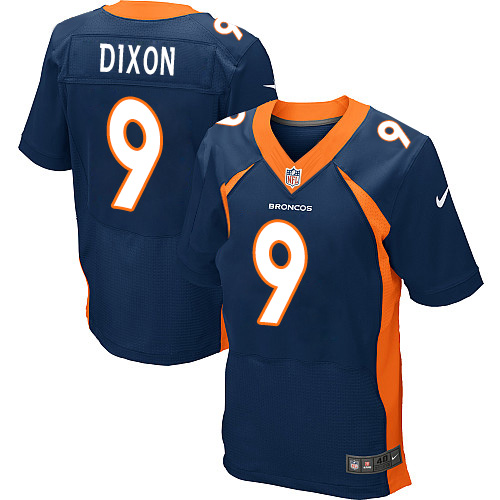 Men's Nike Denver Broncos #9 Riley Dixon Elite Navy Blue Alternate NFL Jersey