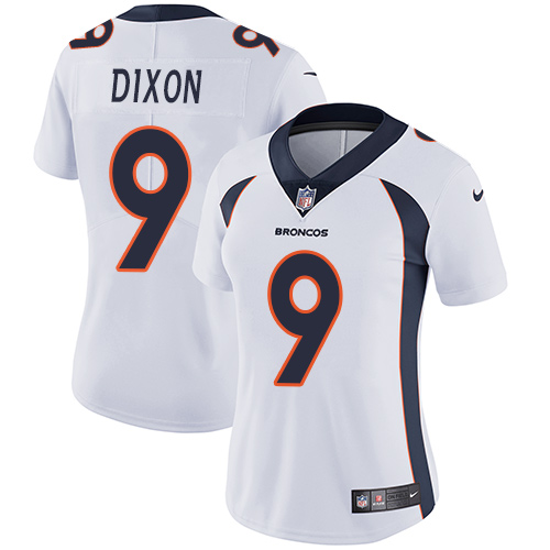 Women's Nike Denver Broncos #9 Riley Dixon White Vapor Untouchable Limited Player NFL Jersey