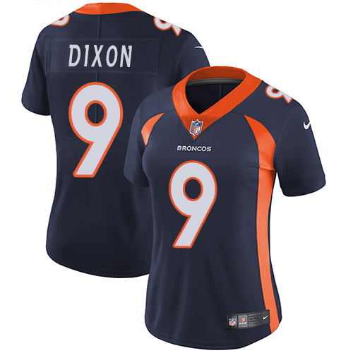 Women's Nike Denver Broncos #9 Riley Dixon Navy Blue Alternate Vapor Untouchable Limited Player NFL Jersey