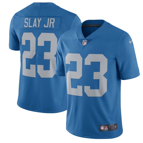 Men's Nike Detroit Lions #23 Darius Slay Blue Alternate Vapor Untouchable Limited Player NFL Jersey