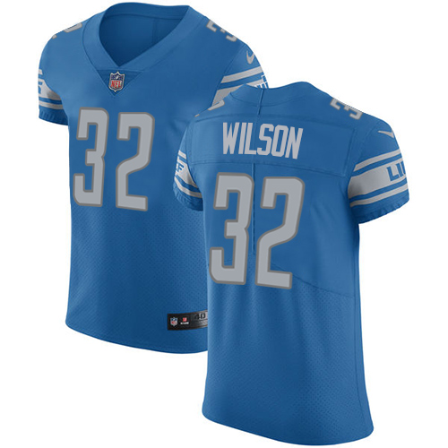 Men's Nike Detroit Lions #32 Tavon Wilson Blue Team Color Vapor Untouchable Elite Player NFL Jersey