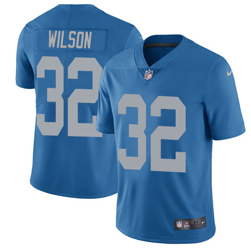 Youth Nike Detroit Lions #32 Tavon Wilson Blue Alternate Vapor Untouchable Limited Player NFL Jersey