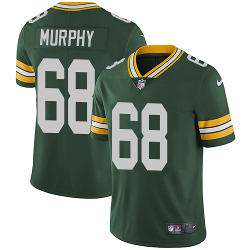 Youth Nike Green Bay Packers #68 Kyle Murphy Green Team Color Vapor Untouchable Limited Player NFL Jersey