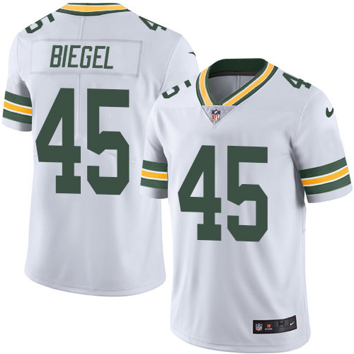 Youth Nike Green Bay Packers #45 Vince Biegel White Vapor Untouchable Elite Player NFL Jersey