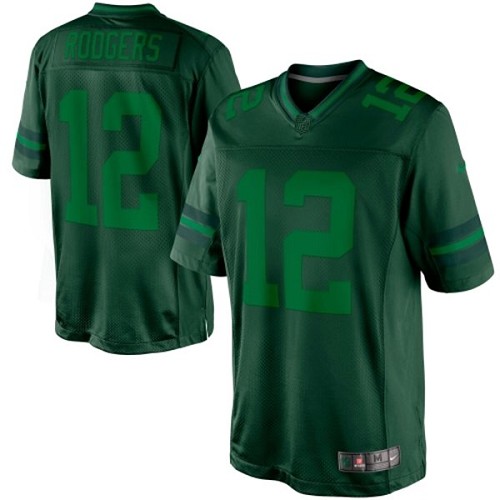 Men's Nike Green Bay Packers #12 Aaron Rodgers Green Drenched Limited NFL Jersey