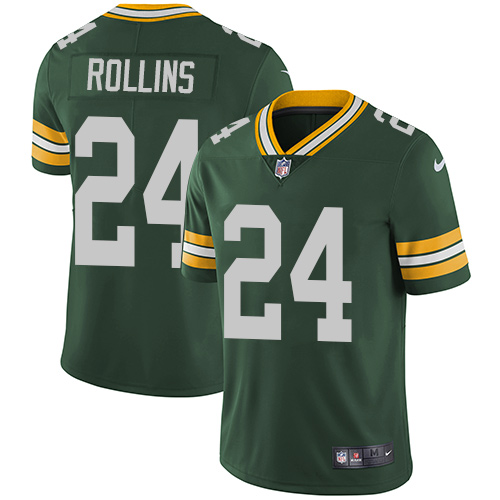 Youth Nike Green Bay Packers #24 Quinten Rollins Green Team Color Vapor Untouchable Elite Player NFL Jersey