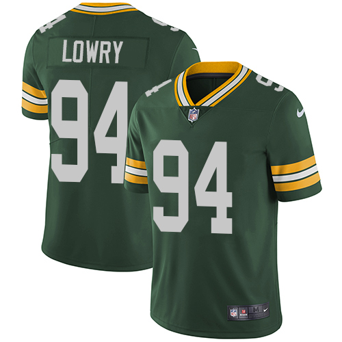 Men's Nike Green Bay Packers #94 Dean Lowry Green Team Color Vapor Untouchable Limited Player NFL Jersey