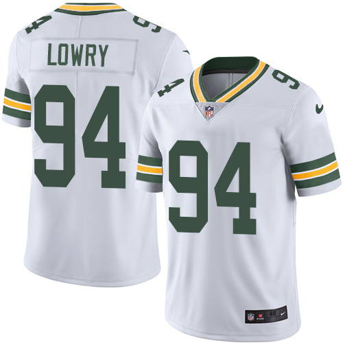 Men's Nike Green Bay Packers #94 Dean Lowry White Vapor Untouchable Limited Player NFL Jersey