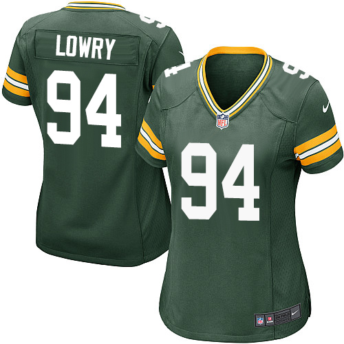 Women's Nike Green Bay Packers #94 Dean Lowry Game Green Team Color NFL Jersey