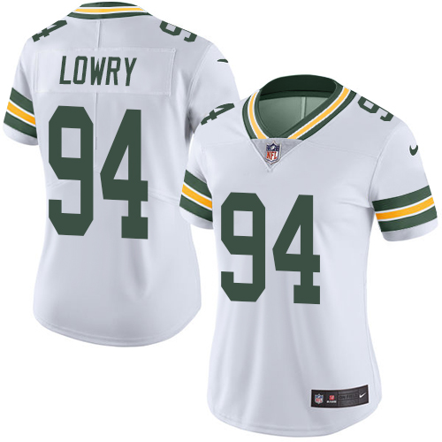 Women's Nike Green Bay Packers #94 Dean Lowry White Vapor Untouchable Limited Player NFL Jersey