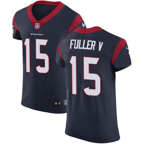Men's Nike Houston Texans #15 Will Fuller V Navy Blue Team Color Vapor Untouchable Elite Player NFL Jersey