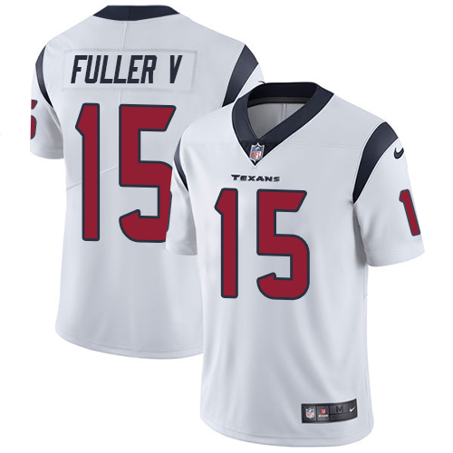 Men's Nike Houston Texans #15 Will Fuller V White Vapor Untouchable Limited Player NFL Jersey