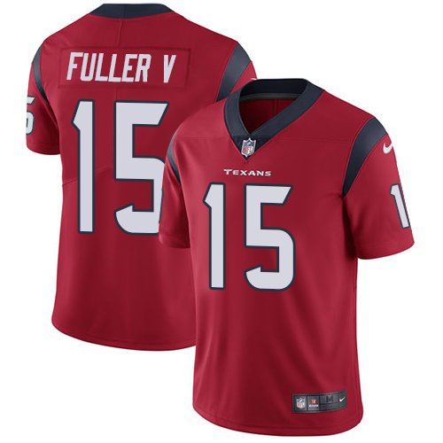 Men's Nike Houston Texans #15 Will Fuller V Red Alternate Vapor Untouchable Limited Player NFL Jersey