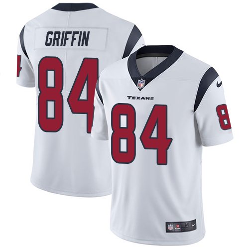 Men's Nike Houston Texans #84 Ryan Griffin White Vapor Untouchable Limited Player NFL Jersey